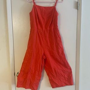 orange old navy jumpsuit size Large